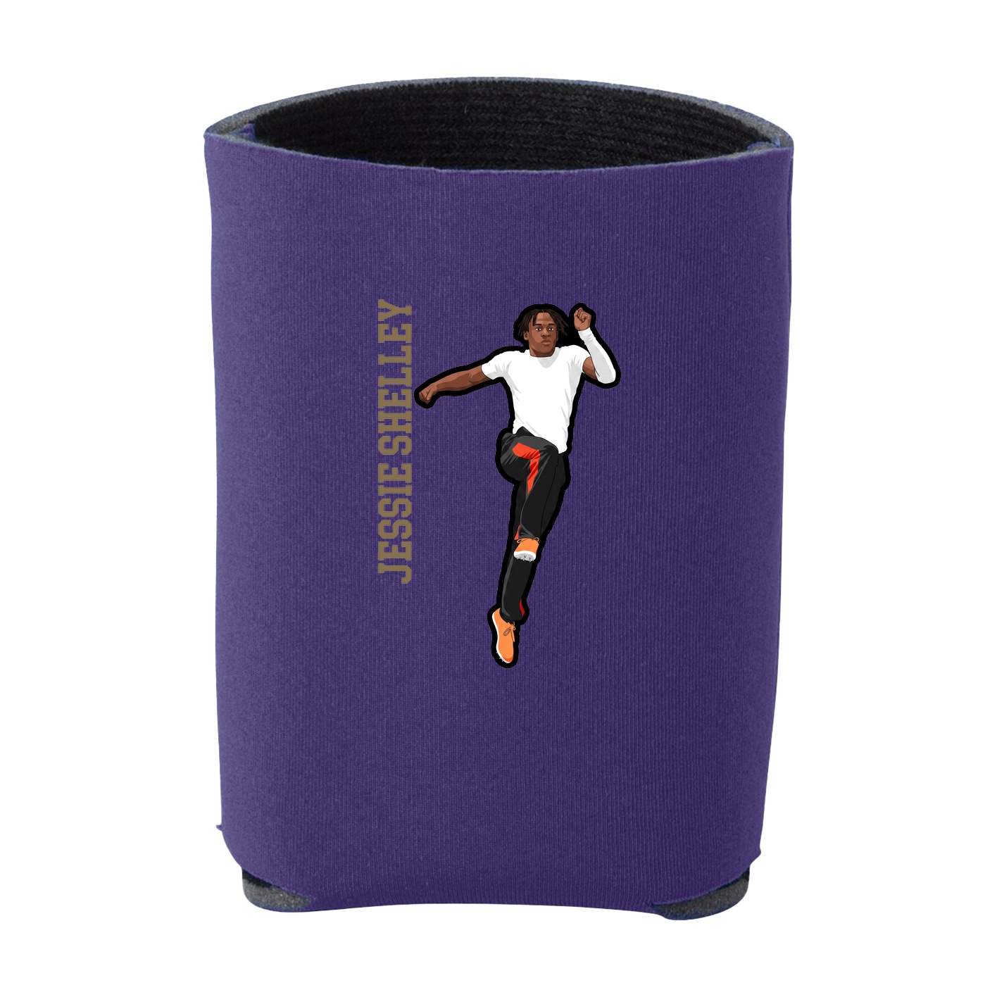 Can Holder — Name Vertical in Purple