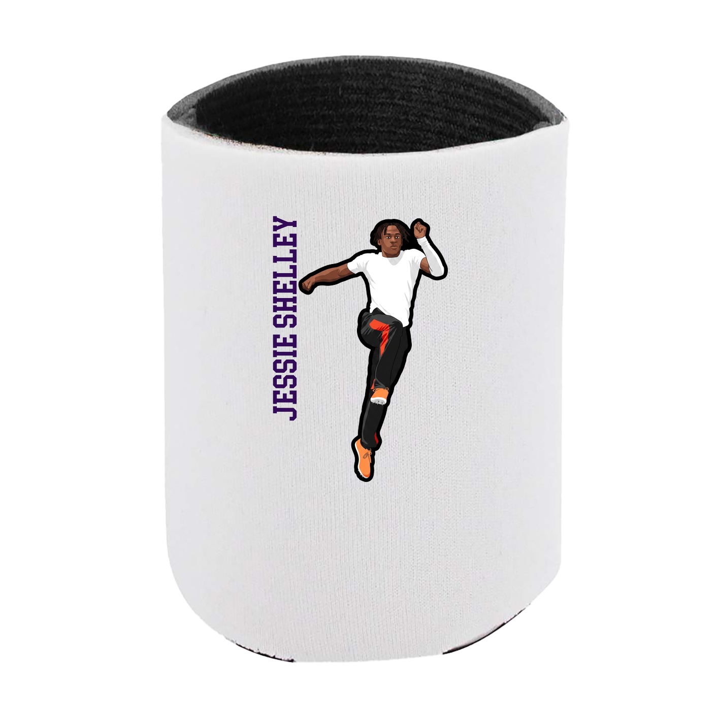 Can Holder — Name Vertical in White