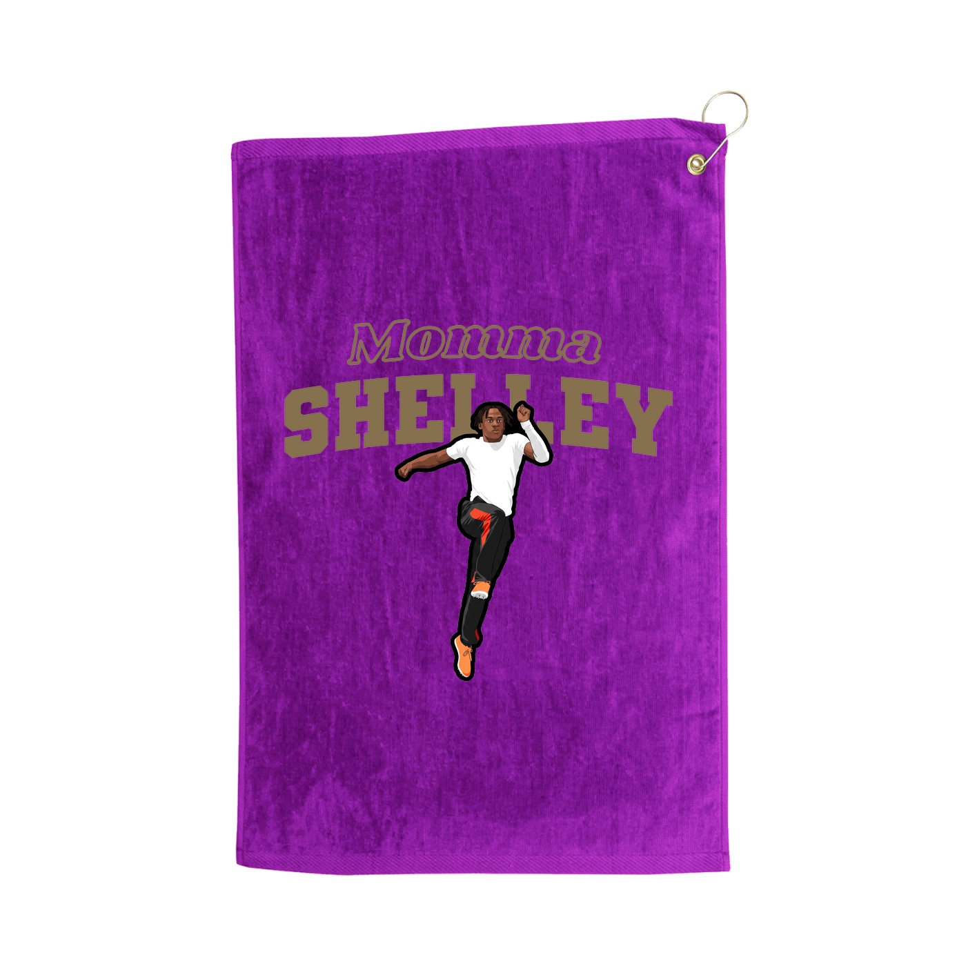 Golf Towel — Mothers Day Block in Purple