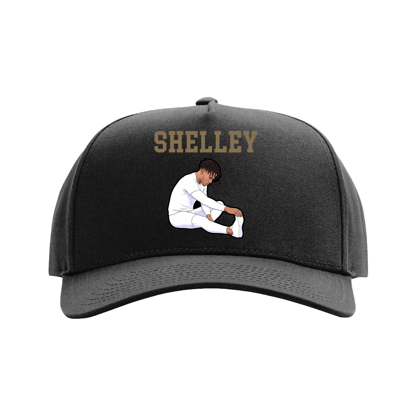 Full Fabric Five-Panel Champ Cap — Shirsey in Black