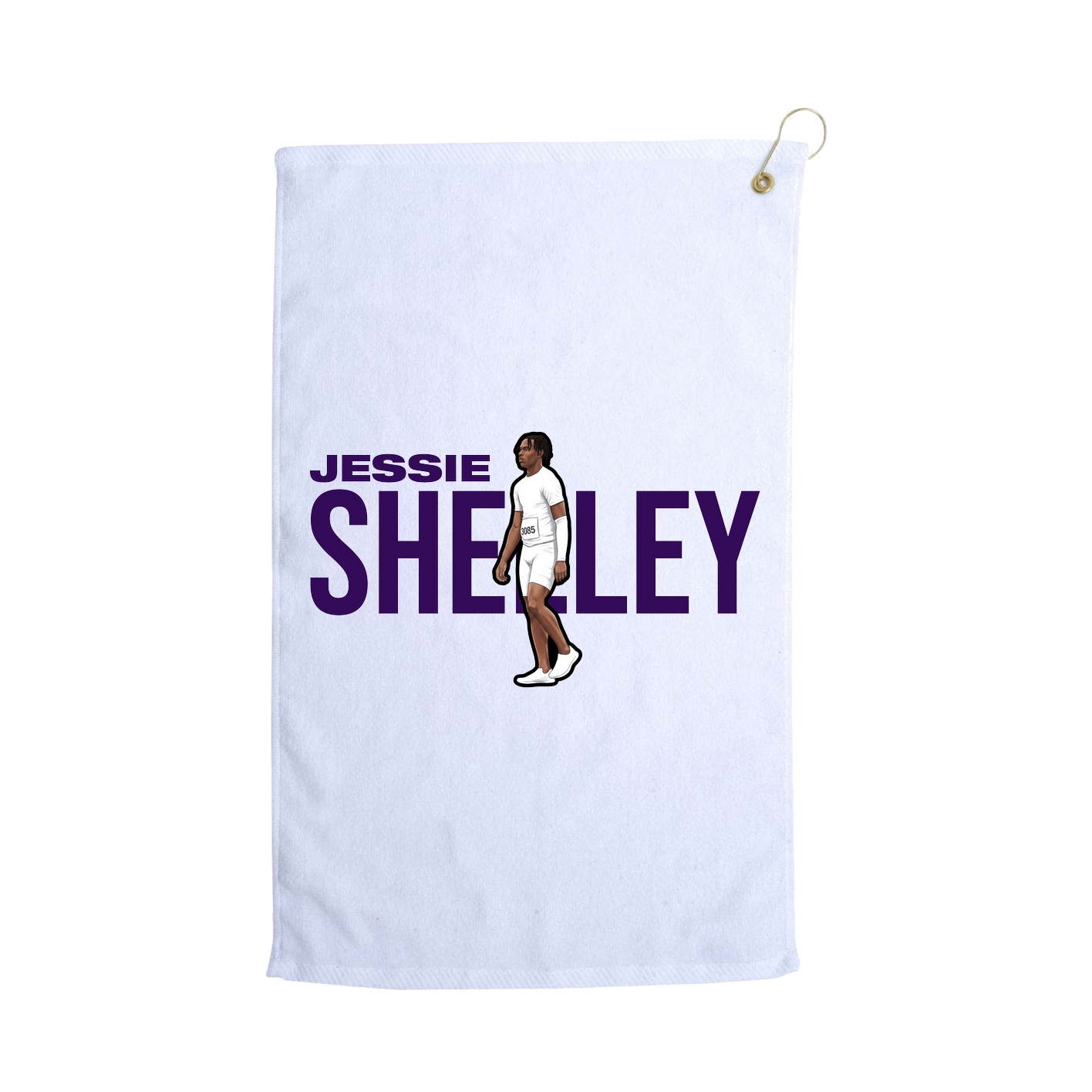 Golf Towel — Player Name in White