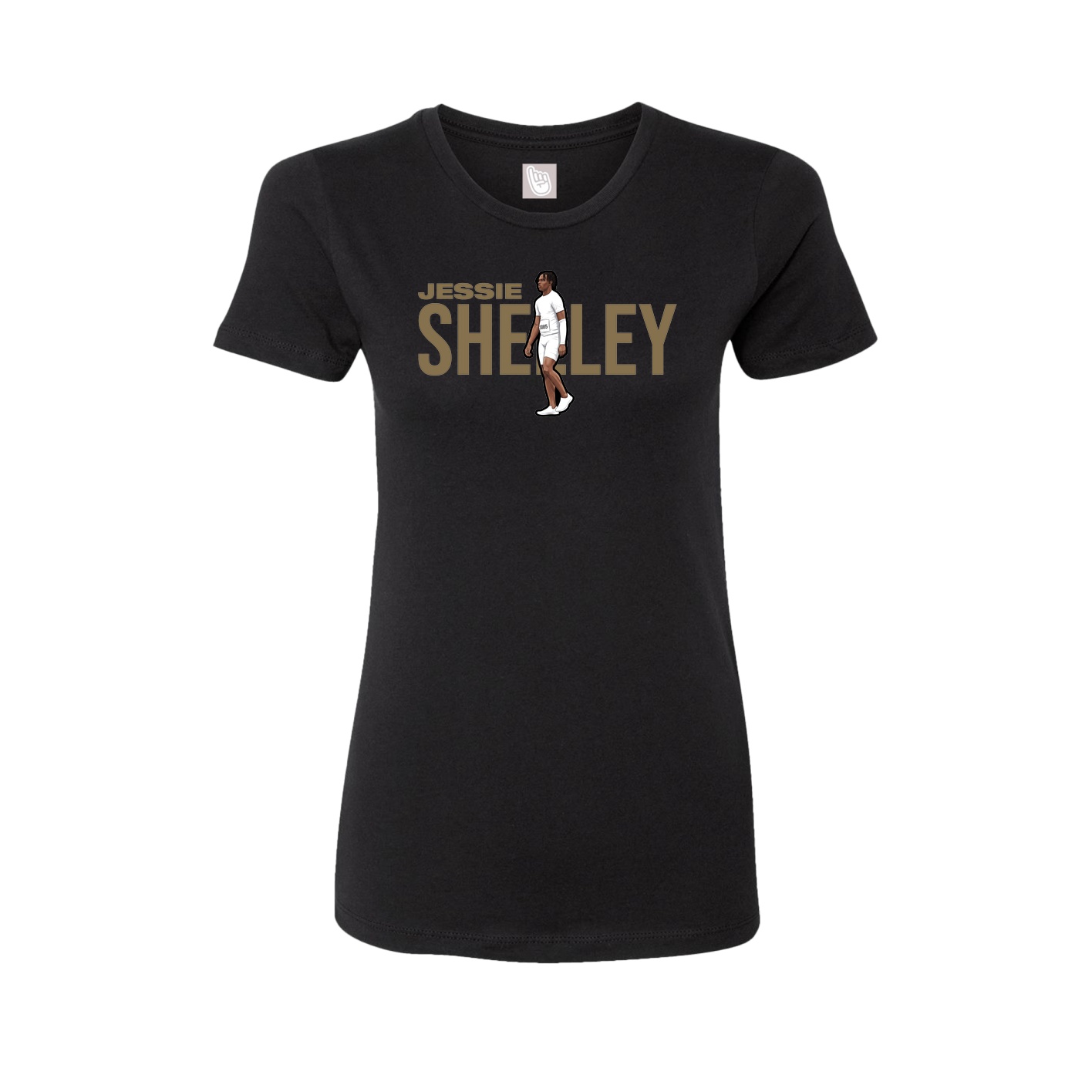 Womens Tee — Player Name in Black