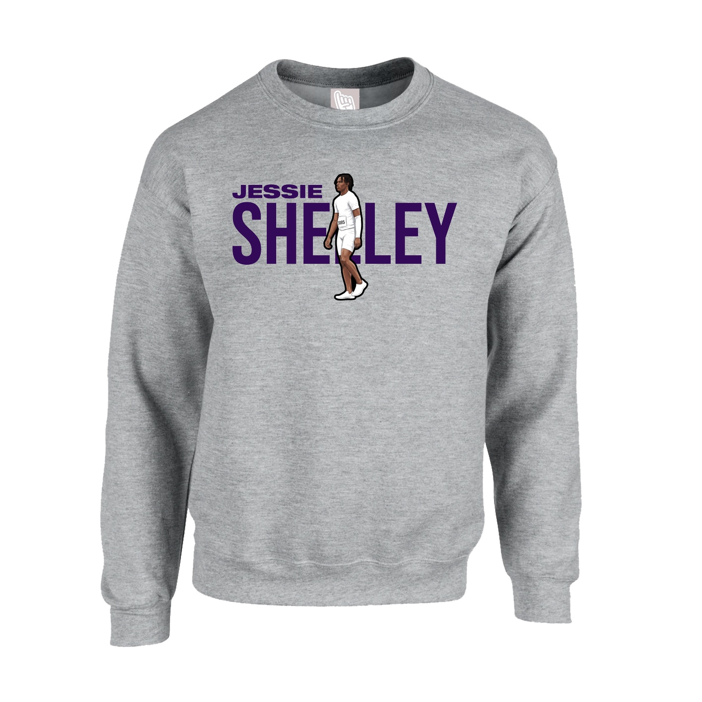 Fleece Crew — Player Name in Grey