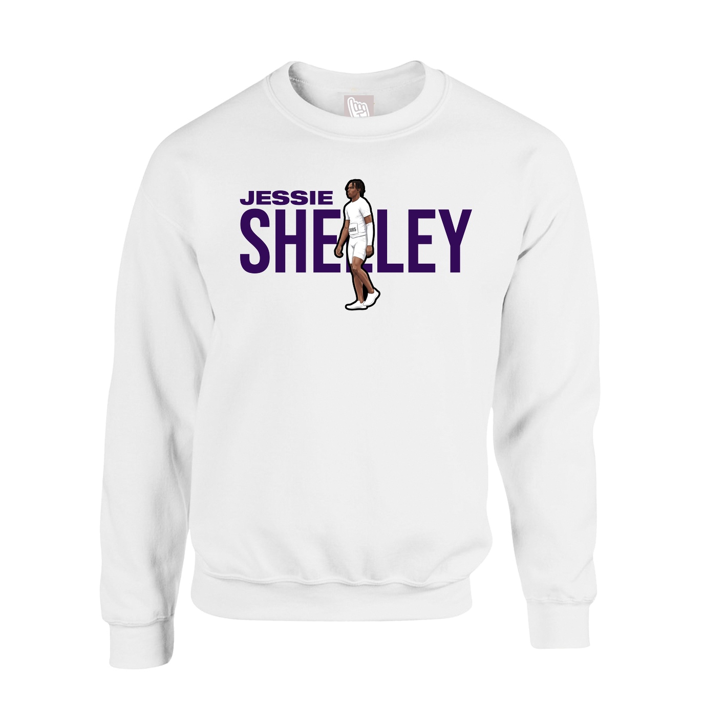 Fleece Crew — Player Name in White