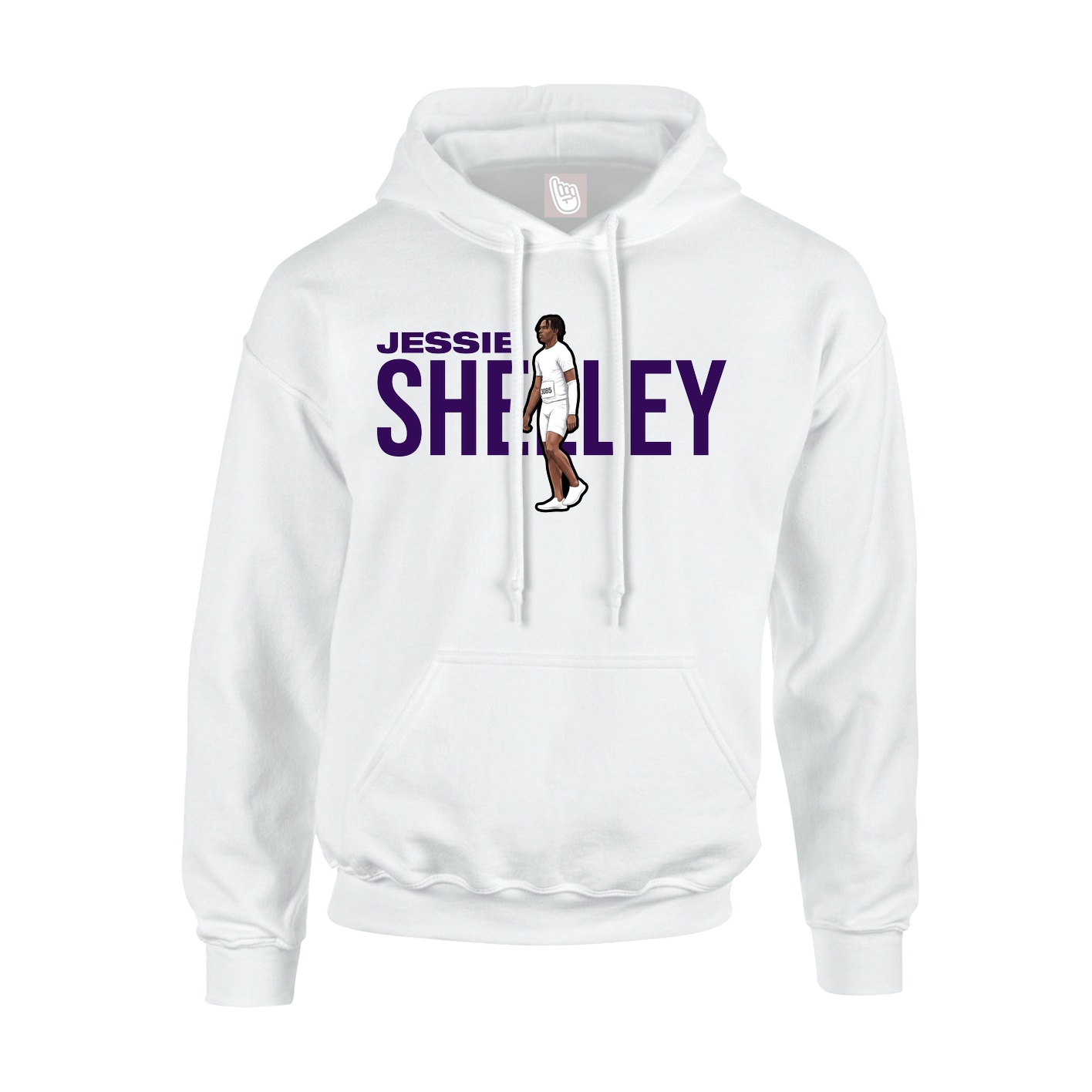 Youth Hoodie — Player Name in White