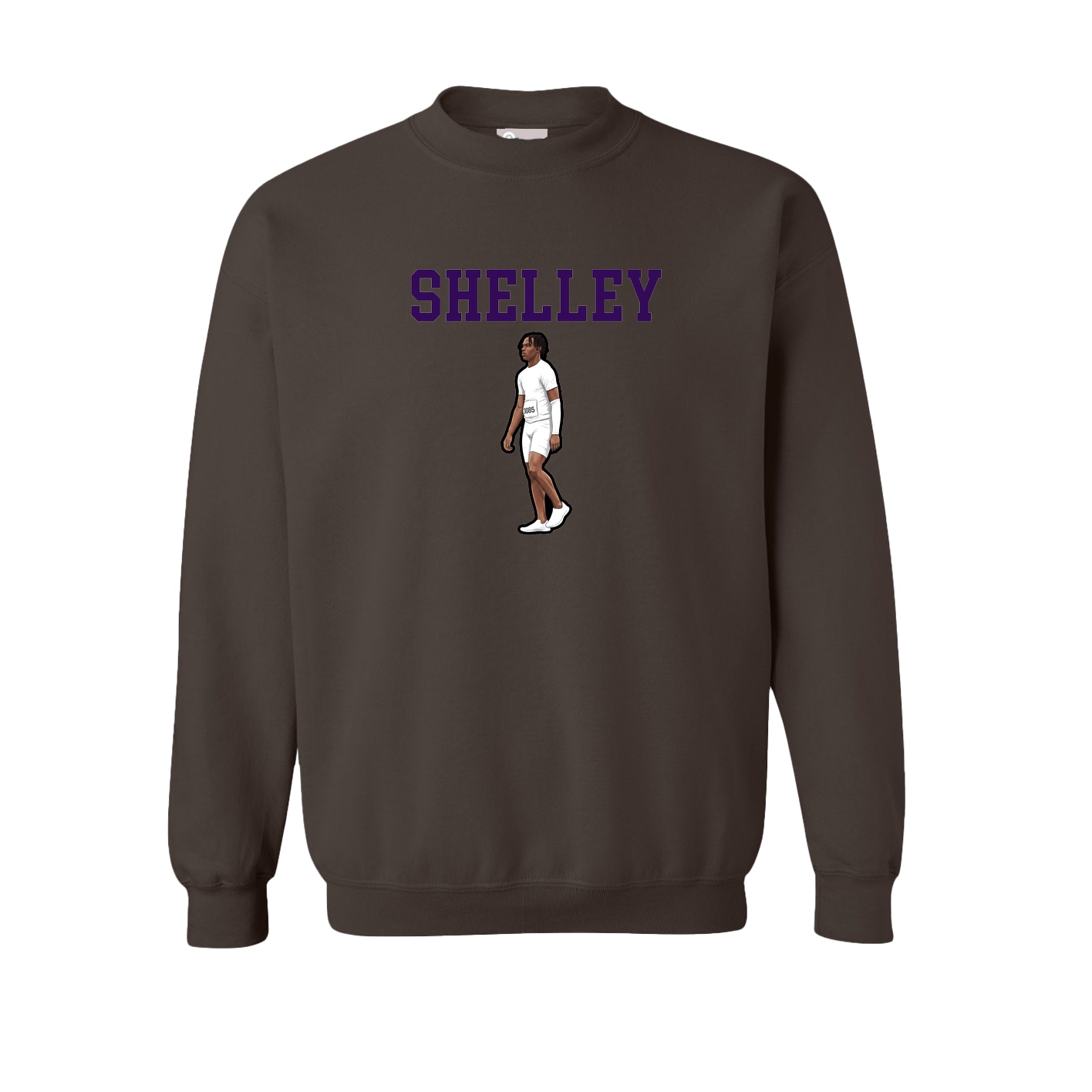 Fleece Crew — Shirsey in Brown