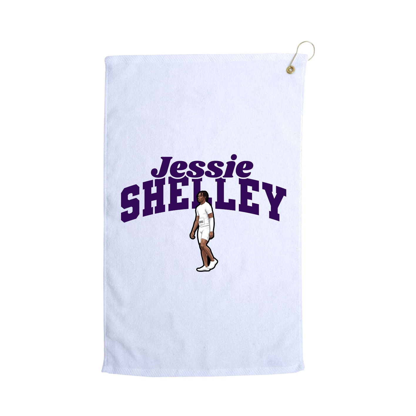 Golf Towel — Signature Arch in White