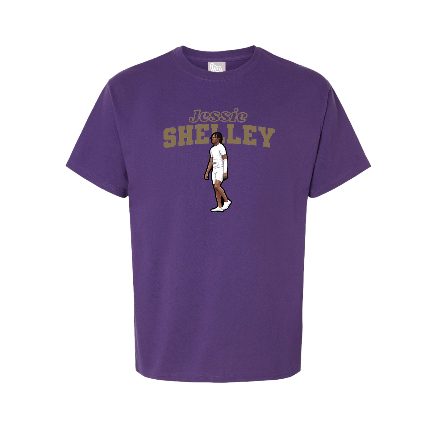 Youth Tee — Name Arch in Purple