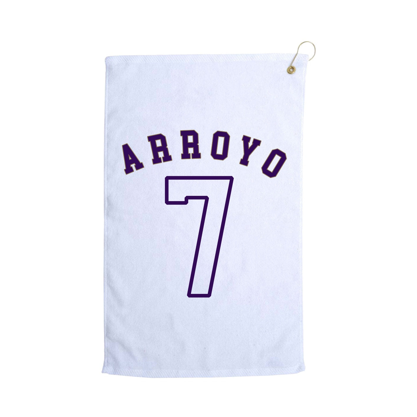 Golf Towel — Shirsey Arch in White
