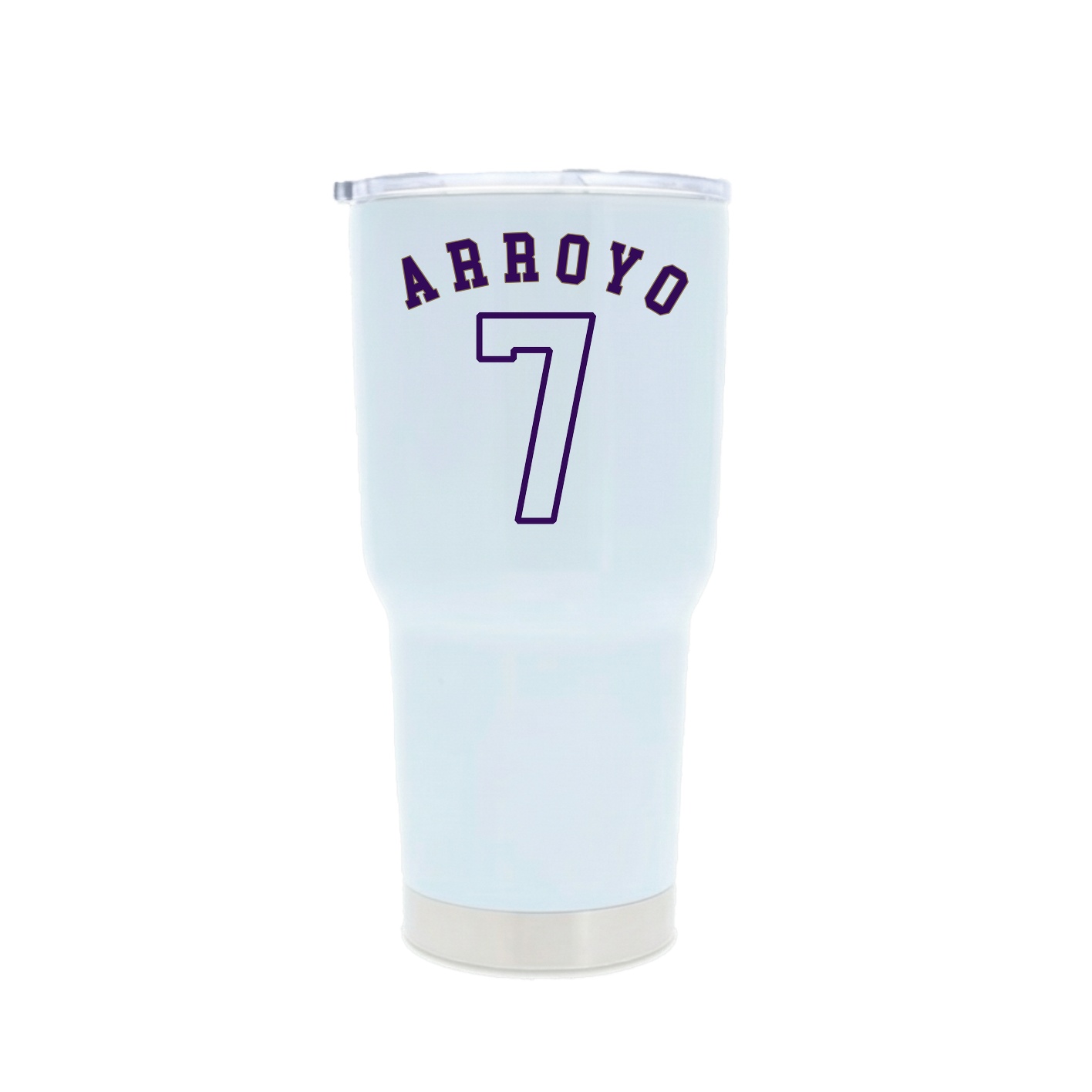 30oz Stainless Steel Tumbler — Shirsey Arch in White