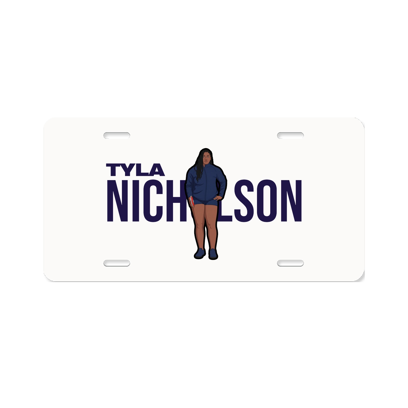 License Plate — Player Name in Classic