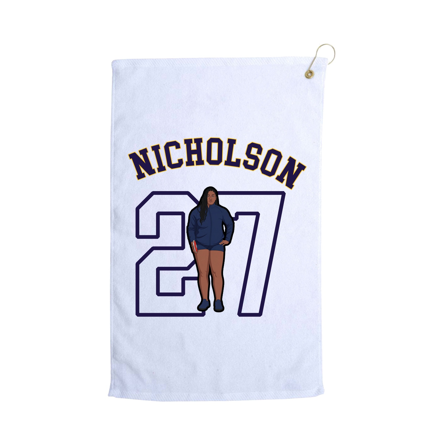 Golf Towel — Shirsey Arch in White