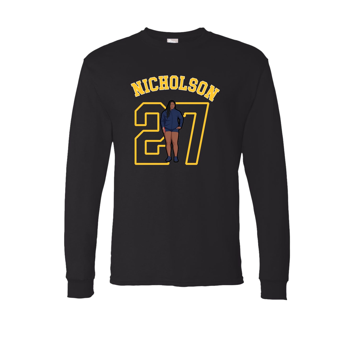 Long Sleeve Tee — Shirsey Arch in Black