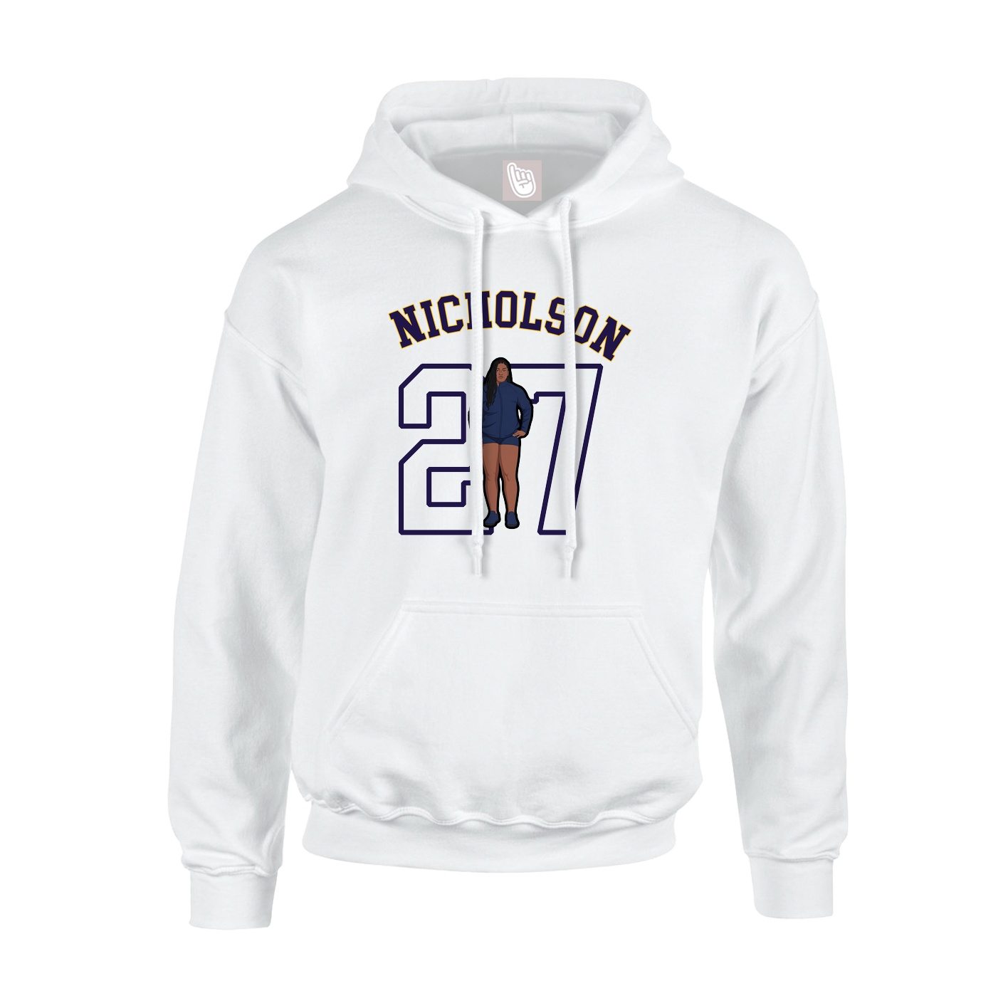 Youth Hoodie — Shirsey Arch in White
