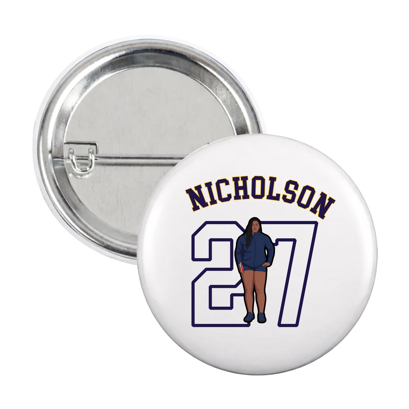 Game Day Button — Shirsey Arch in White