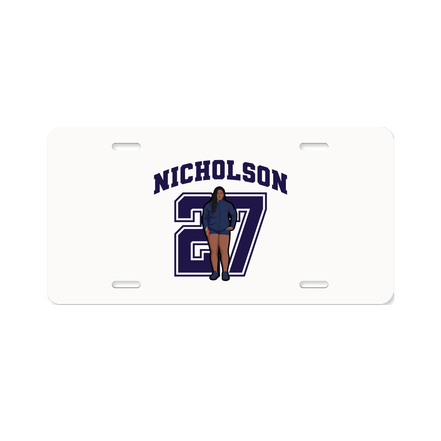 License Plate — Number in Classic