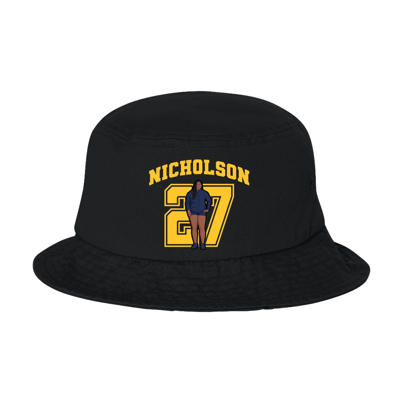 Bucket Cap — Number in Black