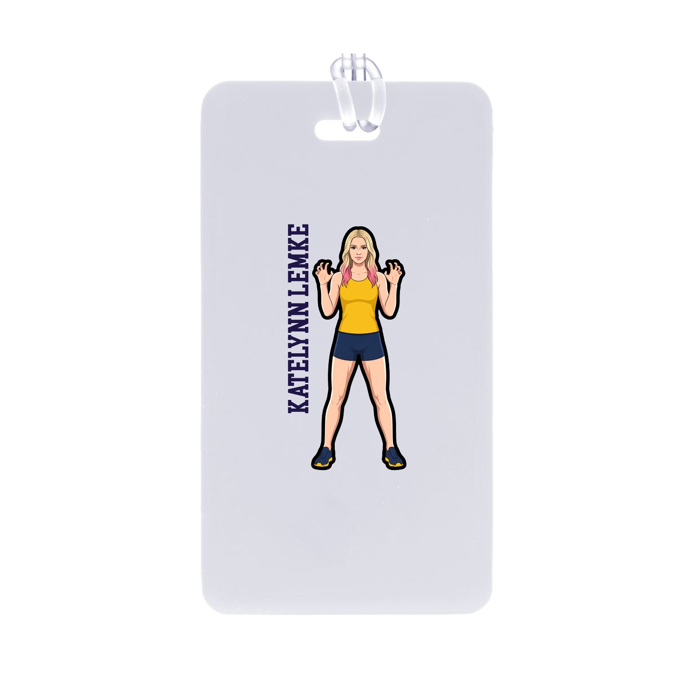 Bag Tag — Name Vertical in Classic