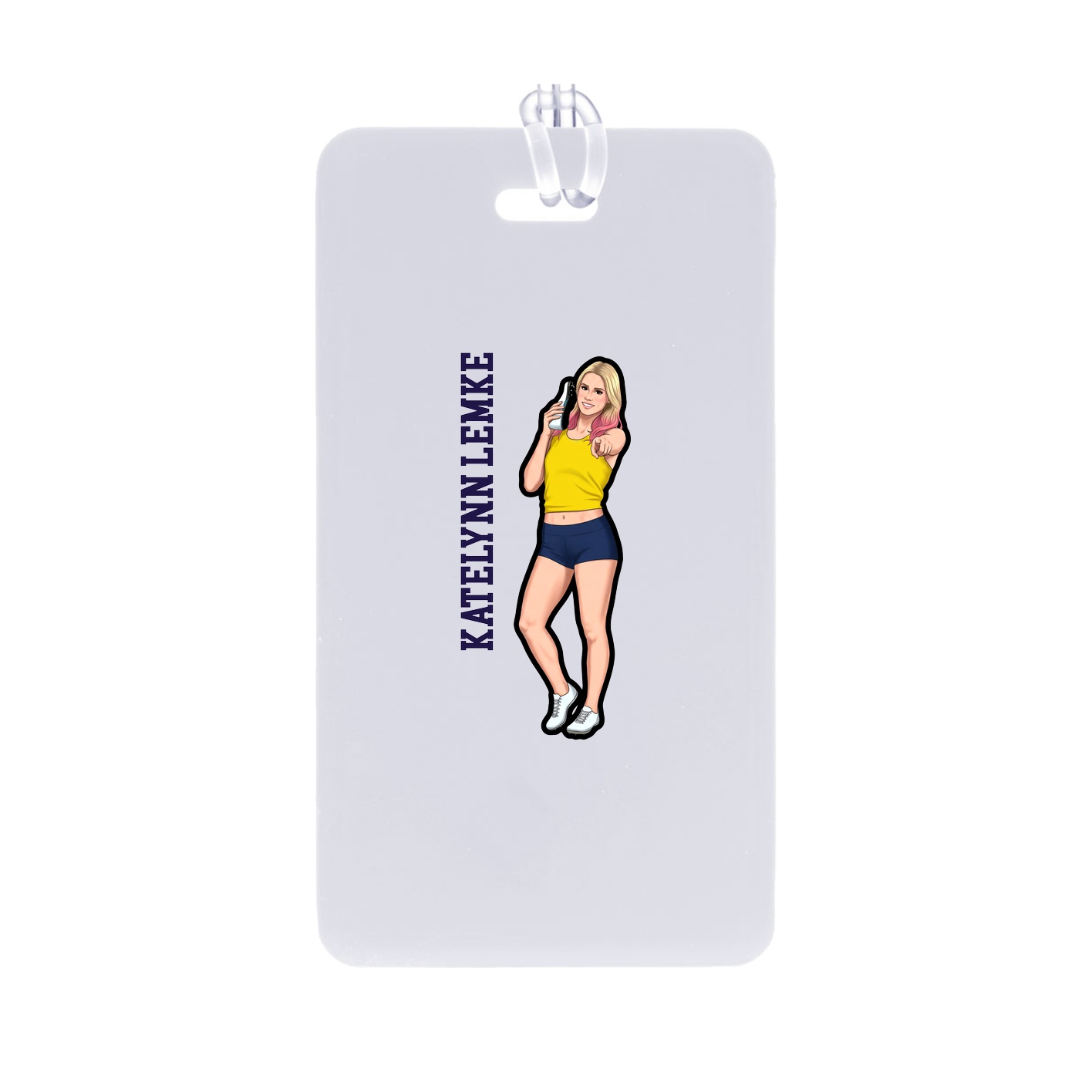 Bag Tag — Name Vertical in Classic