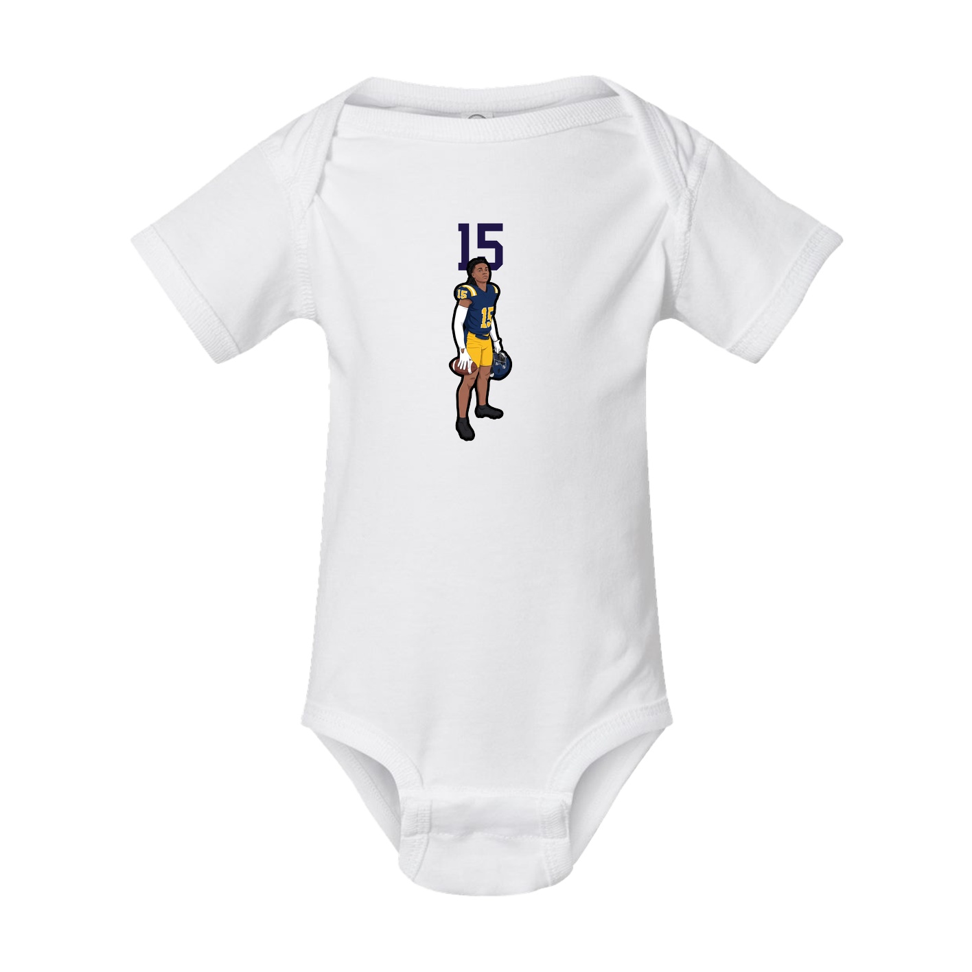 Baby Onesie — Number Top in White