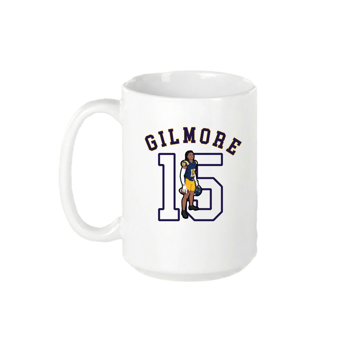 15oz Coffee Mug — Shirsey Arch in White