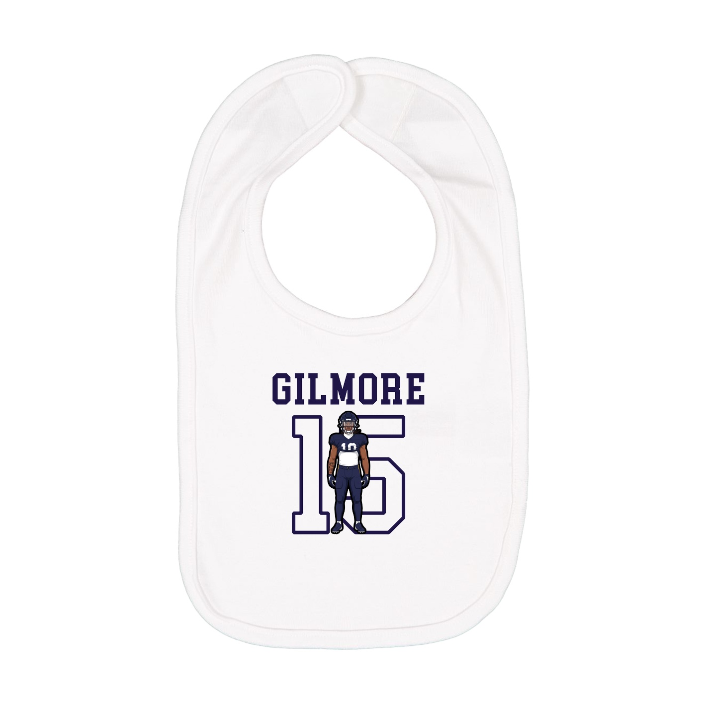 Infant Bib — Shirsey in White