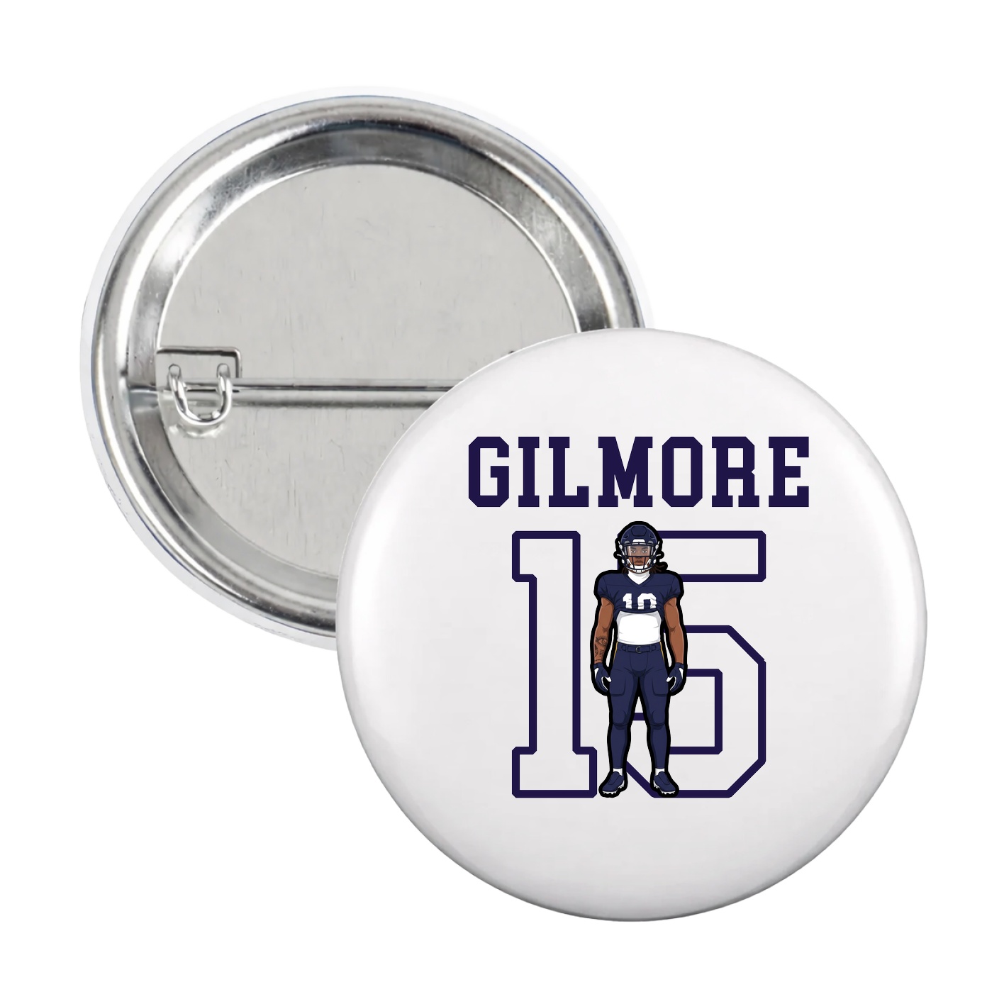 Game Day Button — Shirsey in White