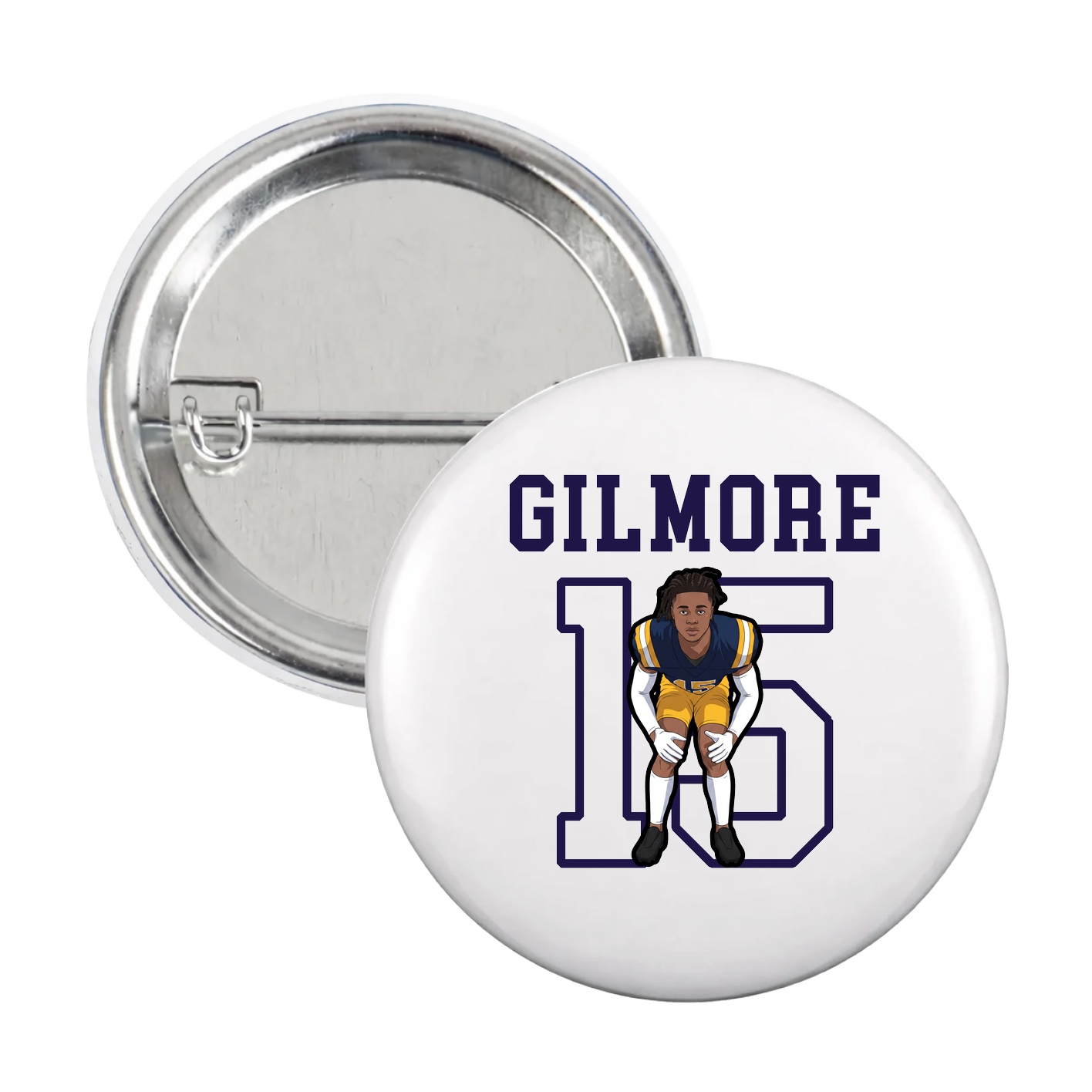 Game Day Button — Shirsey in White