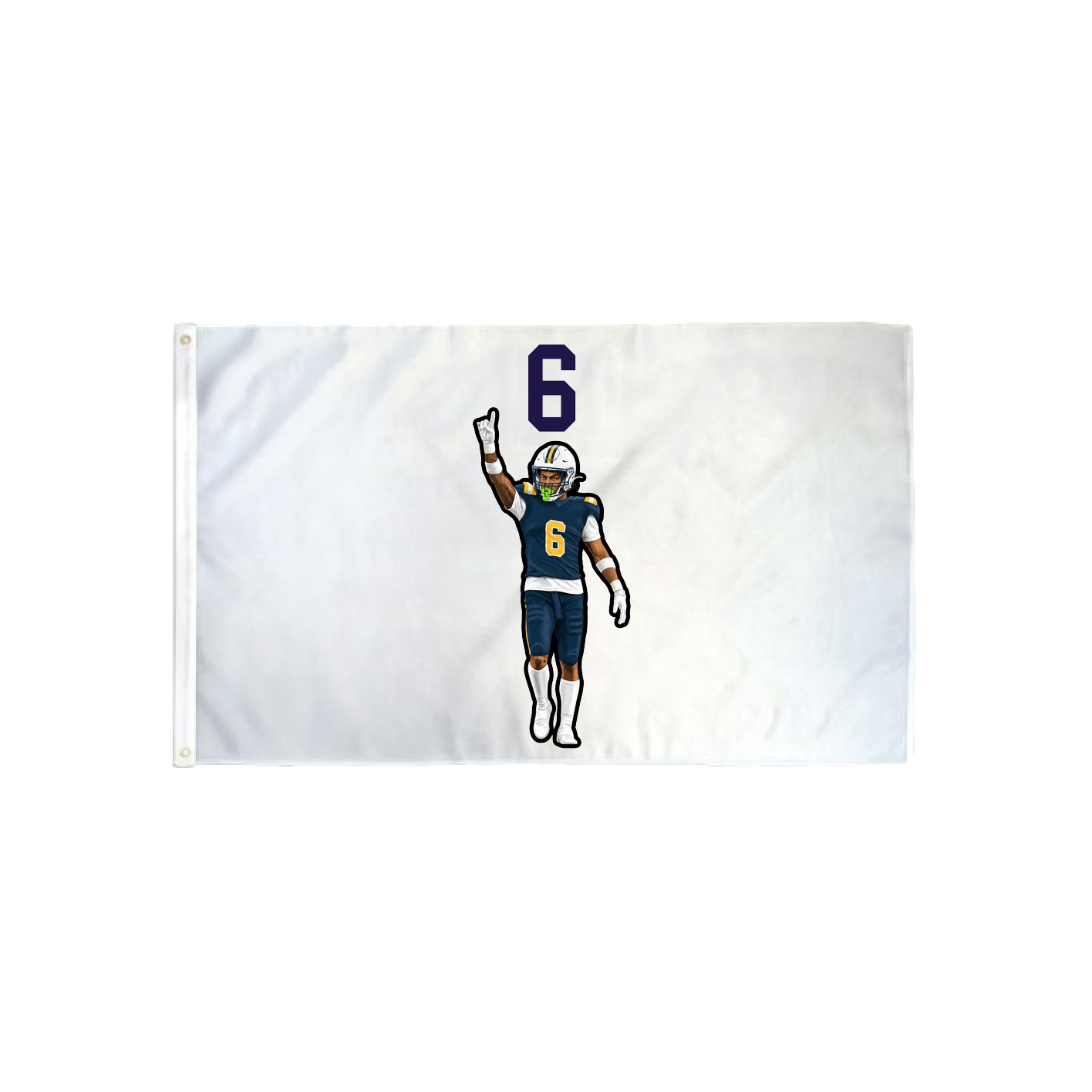 3x5 Flag — Number Top in Classic