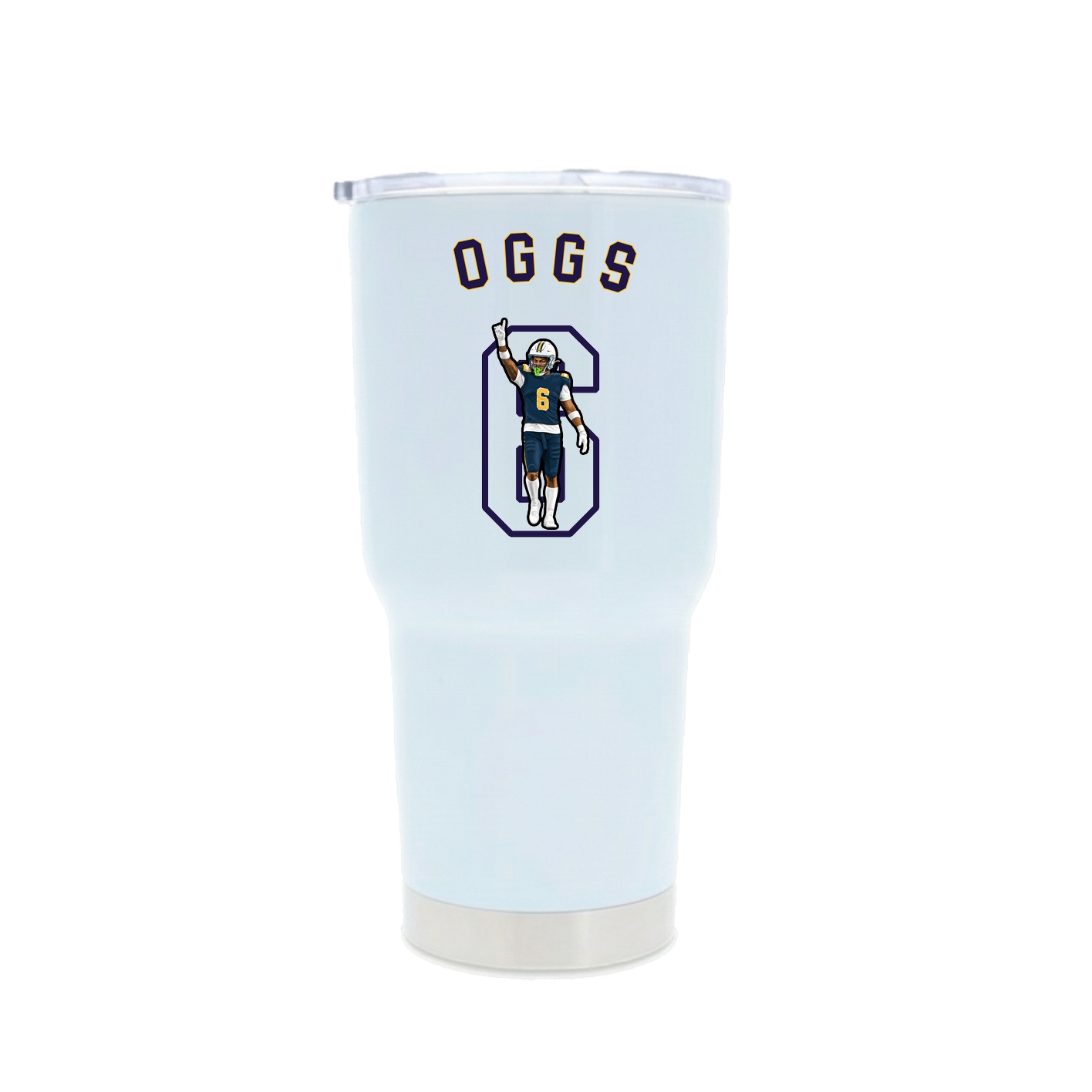 30oz Stainless Steel Tumbler — Shirsey Arch in White