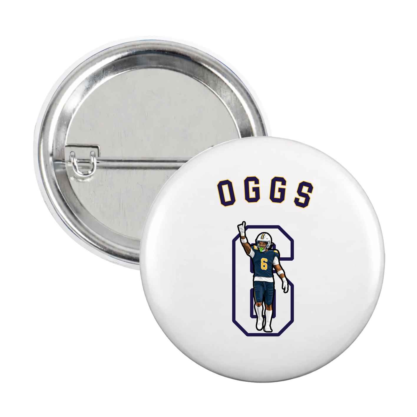 Game Day Button — Shirsey Arch in White