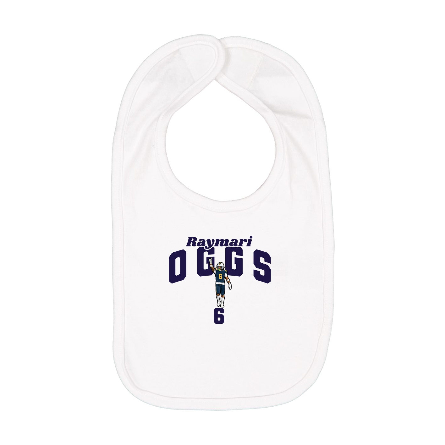 Infant Bib — Signature Arch in White