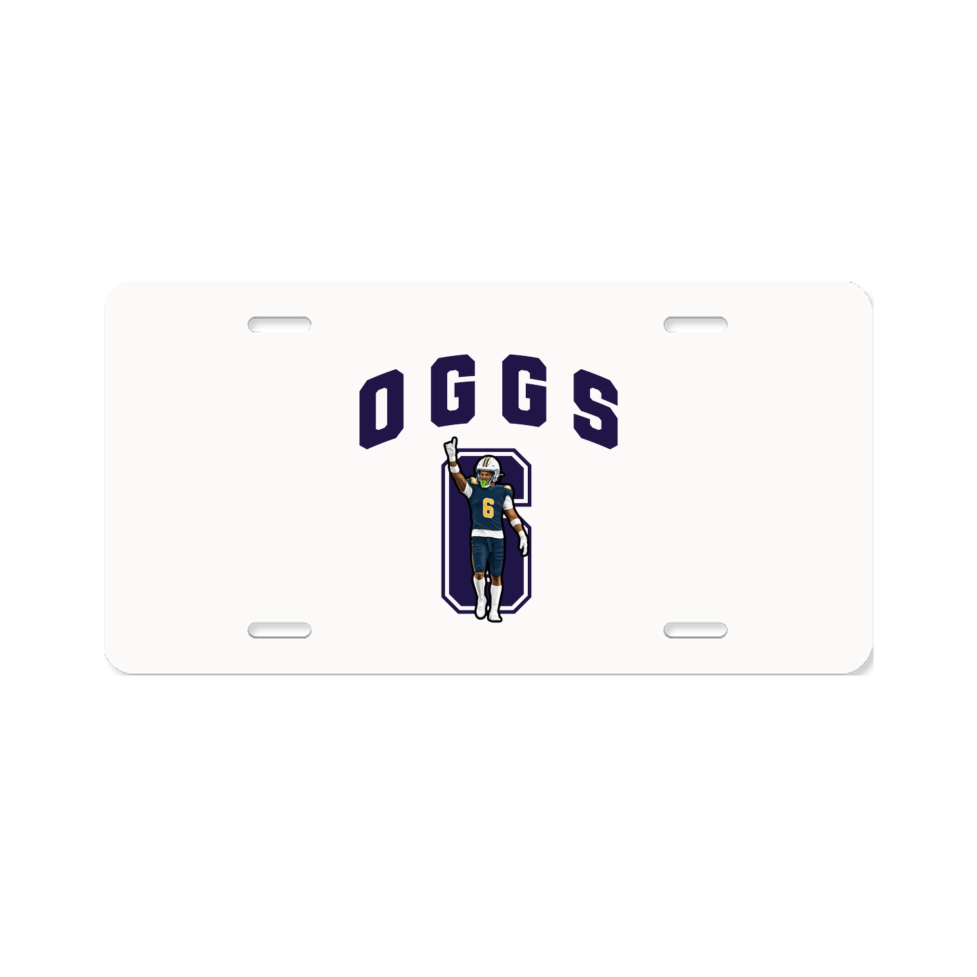 License Plate — Number in Classic