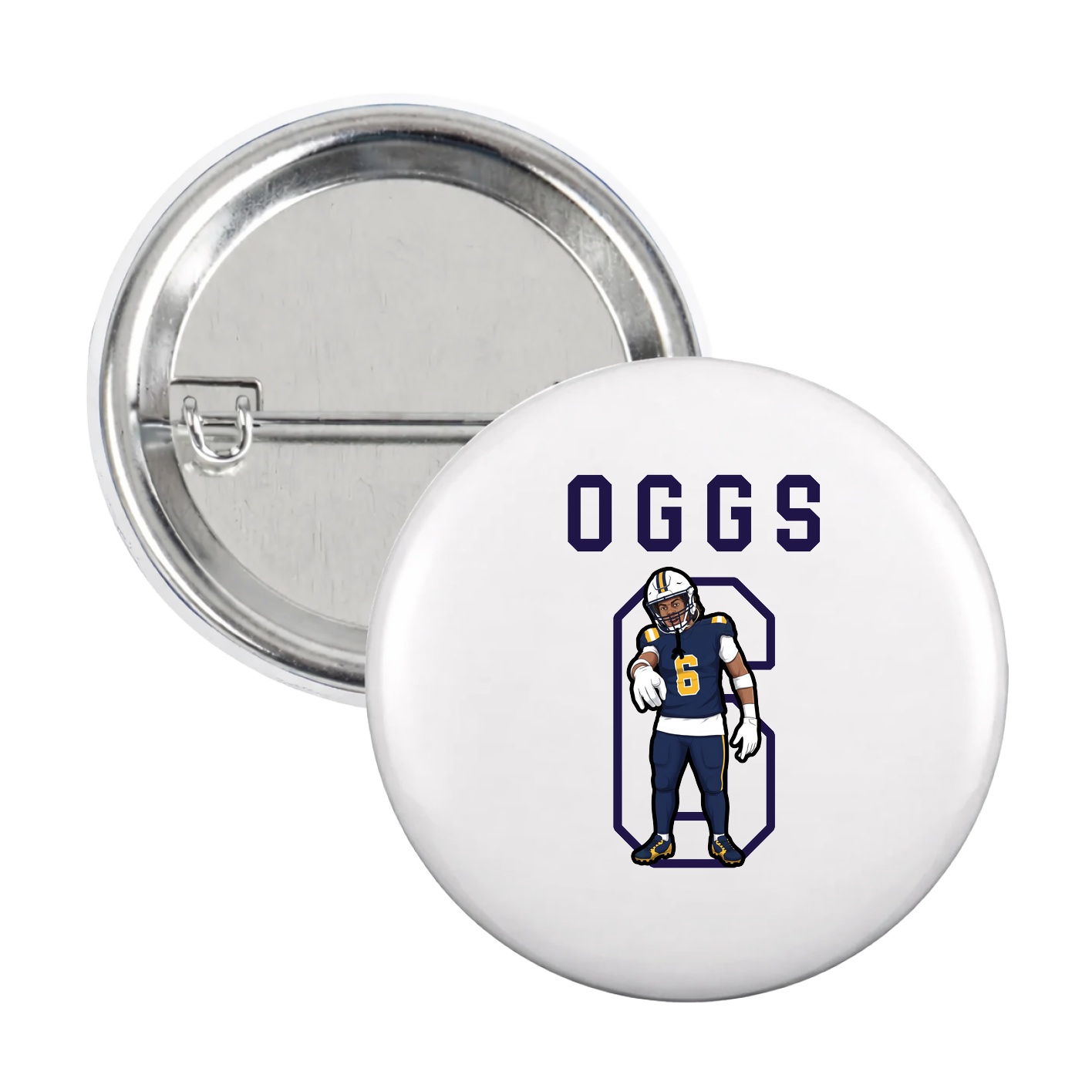 Game Day Button — Shirsey in White
