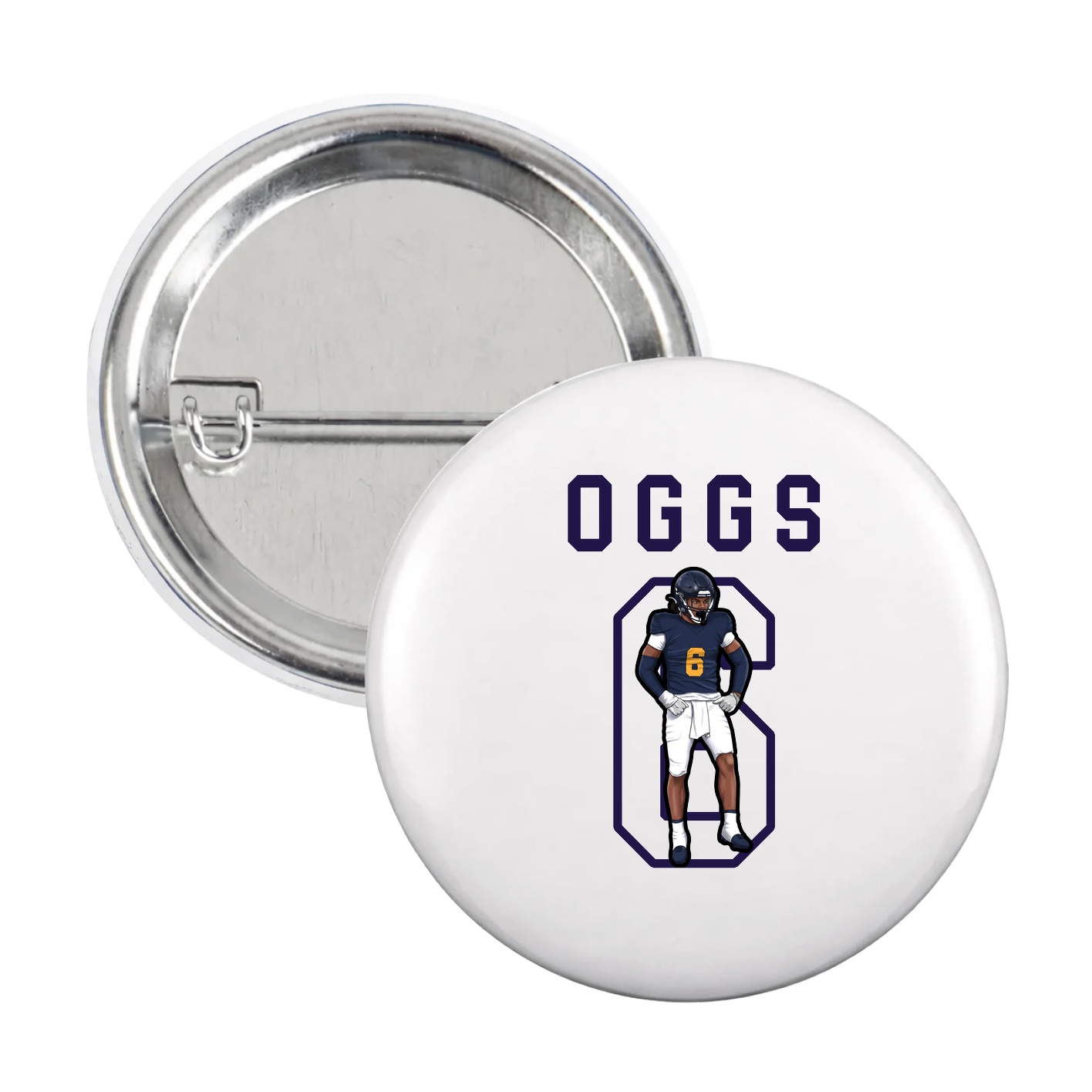 Game Day Button — Shirsey in White
