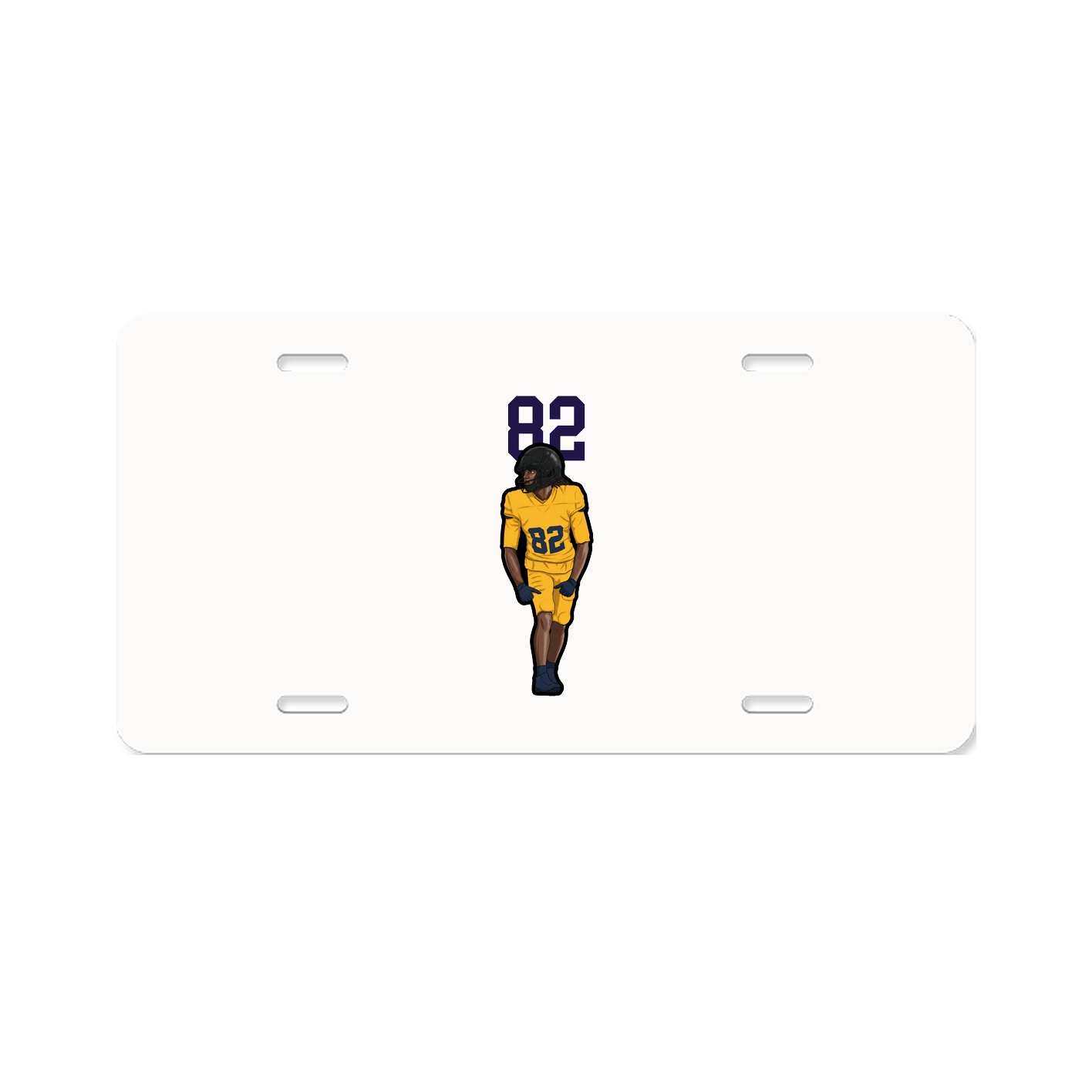 License Plate — Number Top in Classic