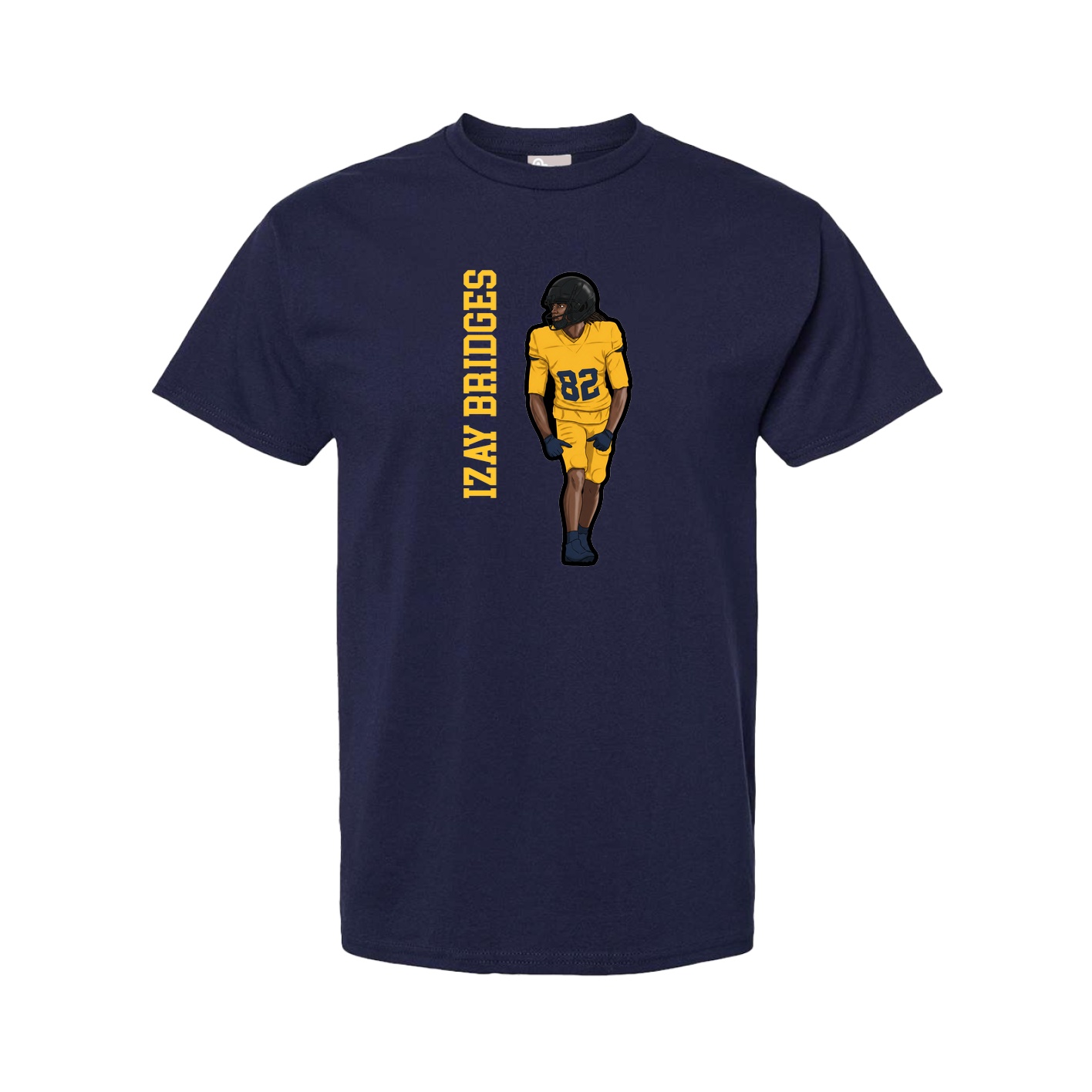 Youth Tee — Name Vertical in Navy