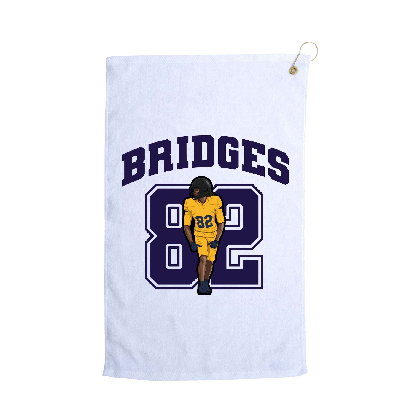 Golf Towel — Number in White