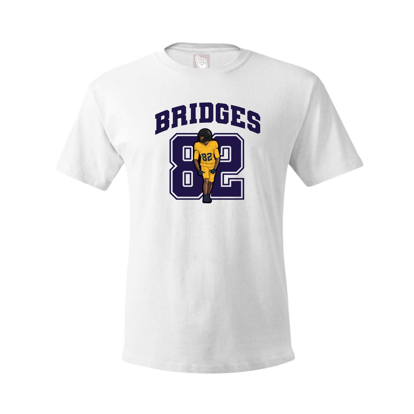 Youth Tee — Number in White