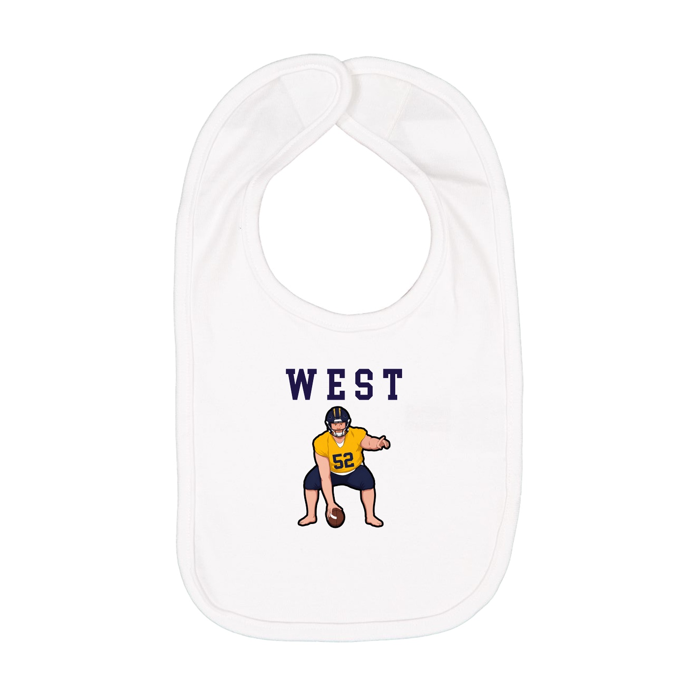 Infant Bib — Shirsey in White
