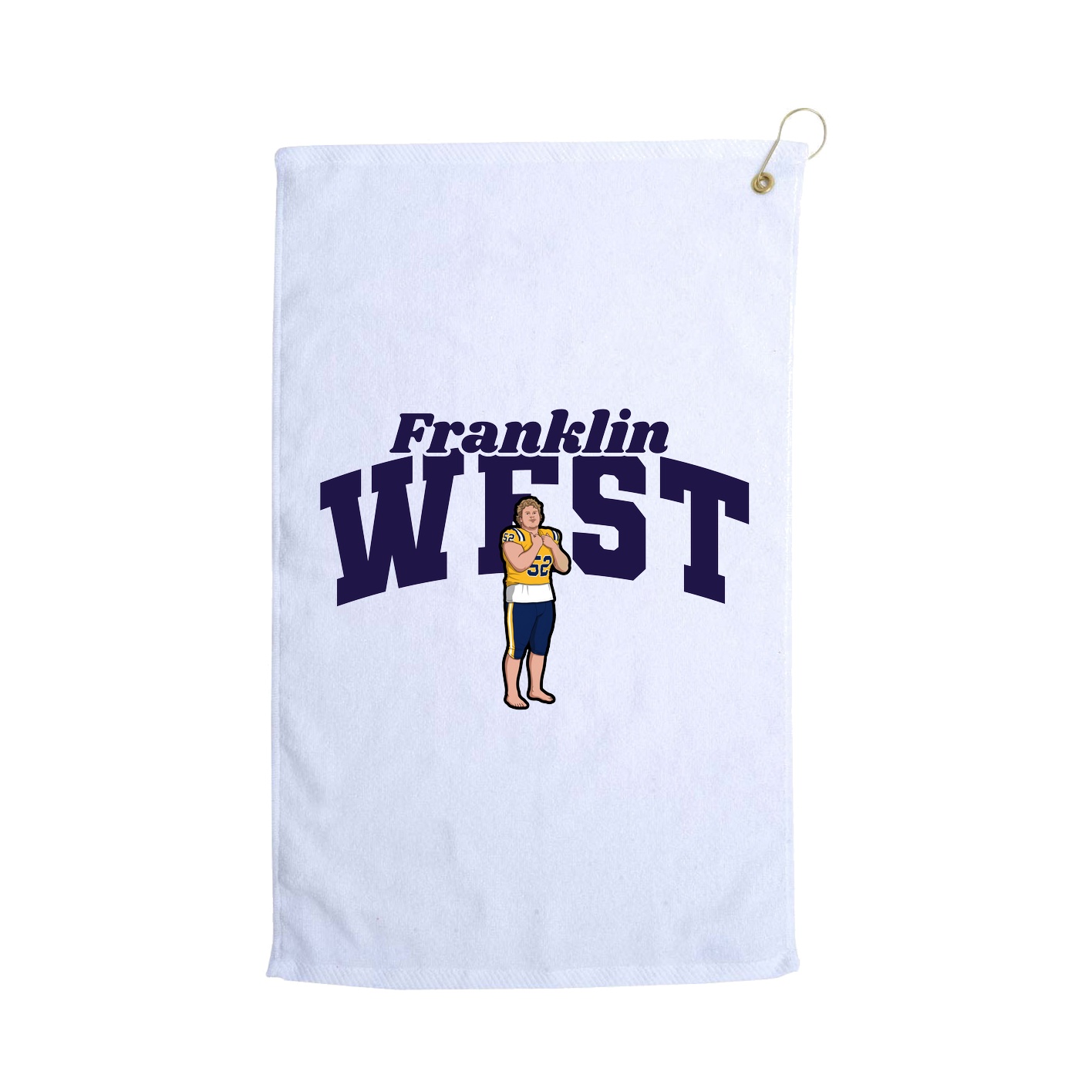 Golf Towel — Signature Arch in White