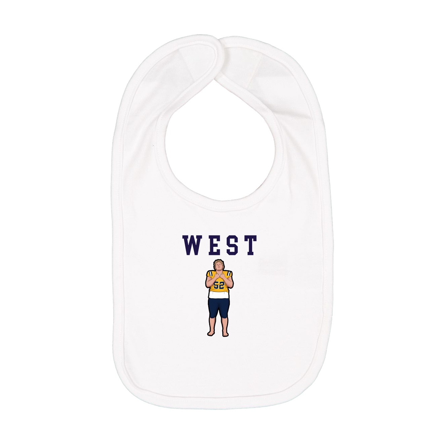 Infant Bib — Shirsey in White
