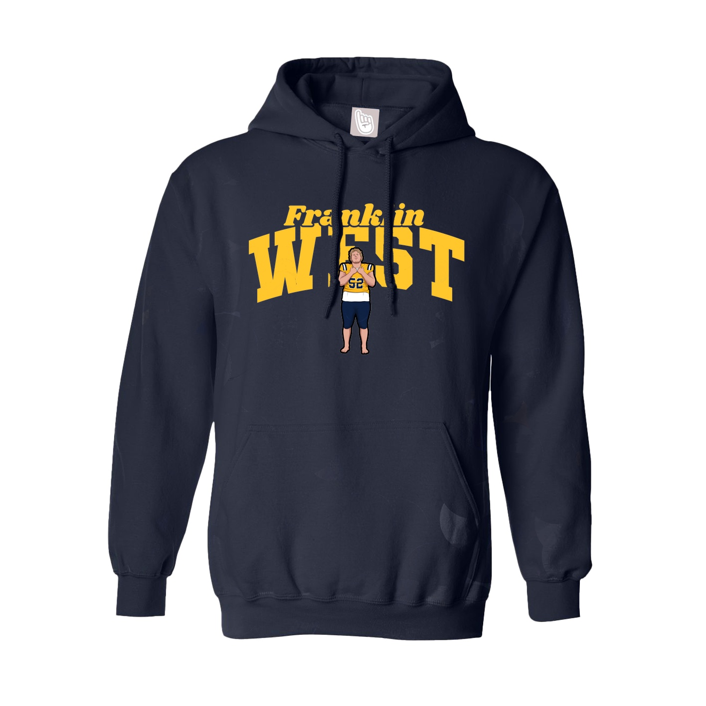 Hoodie — Signature Arch in Navy