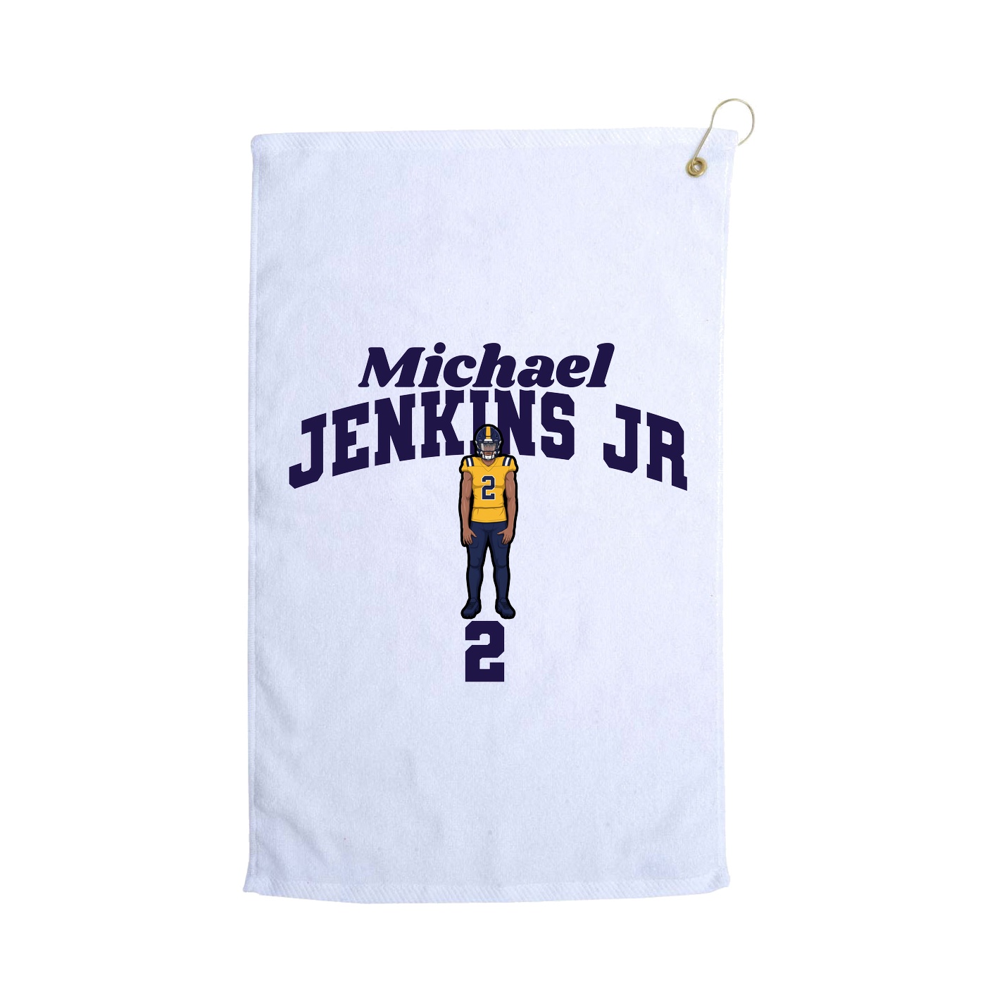 Golf Towel — Signature Arch in White