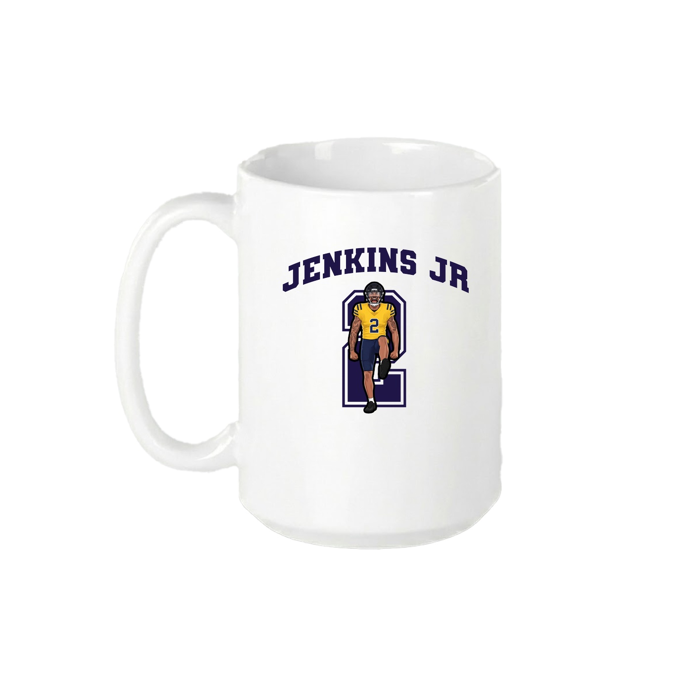 15oz Coffee Mug — Number in White