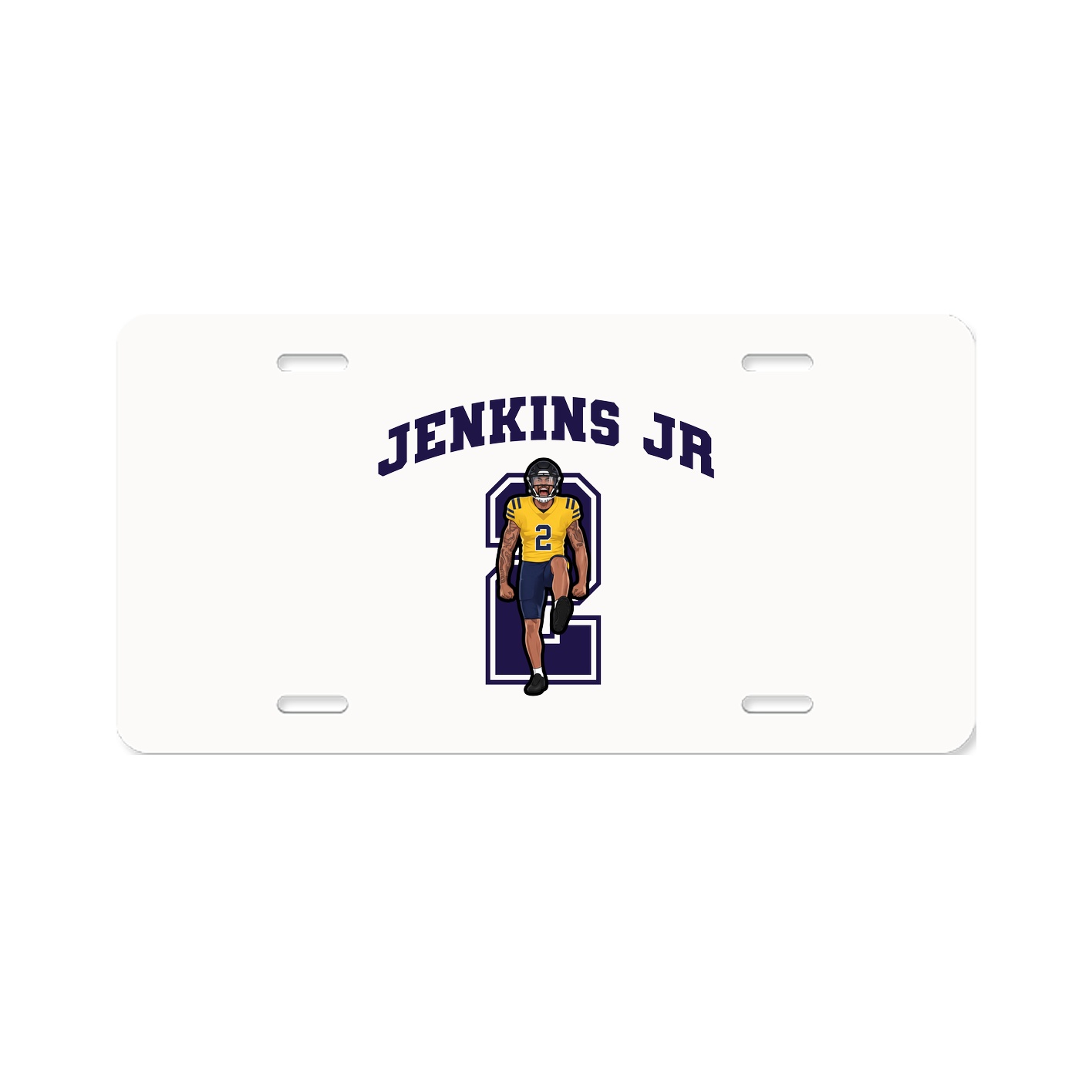 License Plate — Number in Classic