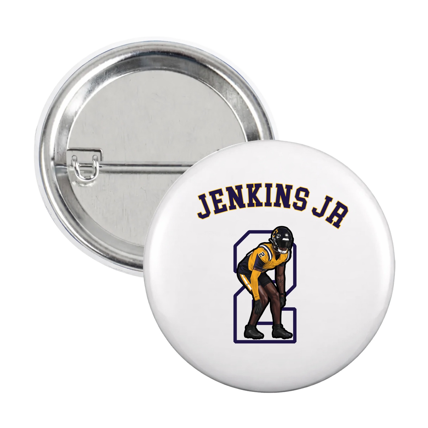Game Day Button — Shirsey Arch in White