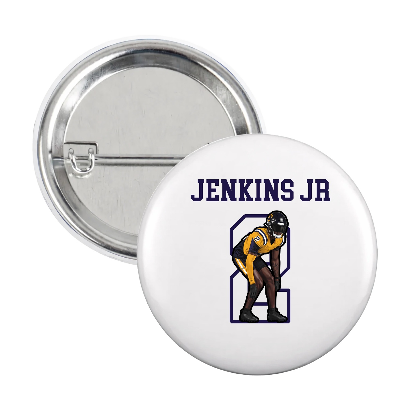 Game Day Button — Shirsey in White