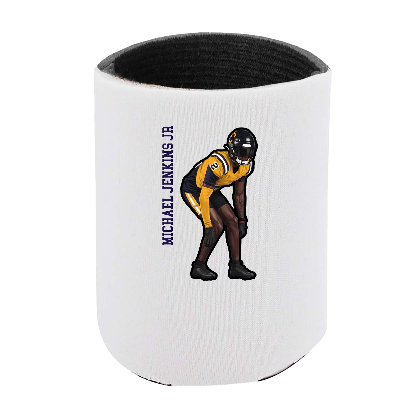 Can Holder — Name Vertical in White