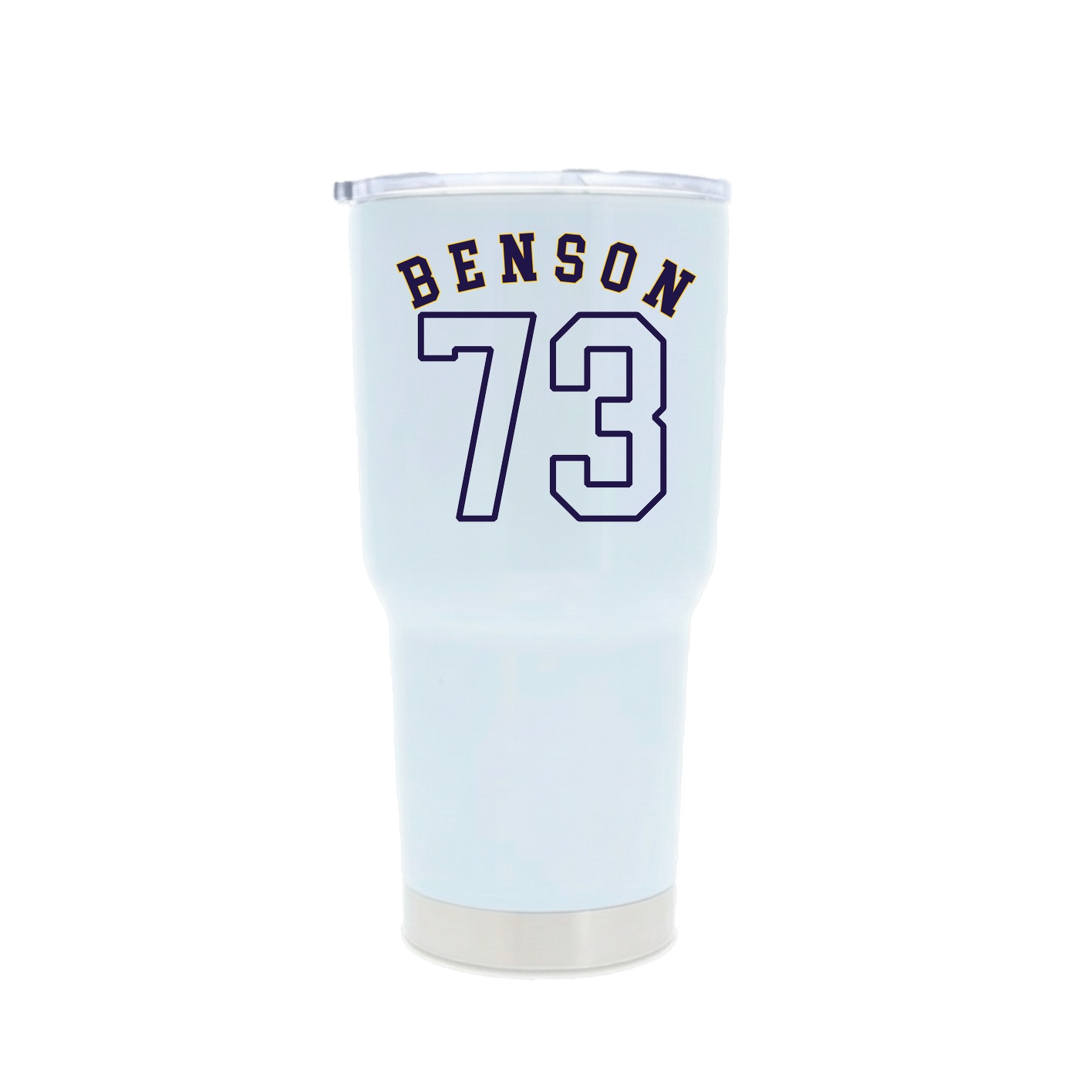 30oz Stainless Steel Tumbler — Shirsey Arch in White